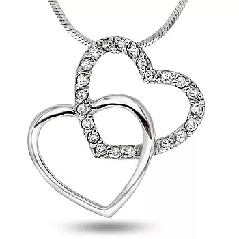 Pan Jewelry, Smykke i sølv med zirkonia og hjerte