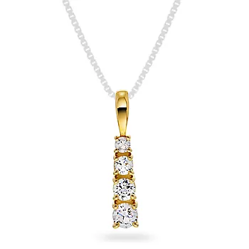 Pan Jewelry, Anheng i 585 gult gull med zirkoniastener