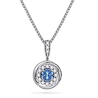 Pan Jewelry, Smykke i 925 sølv med blå og hvit zirkonia