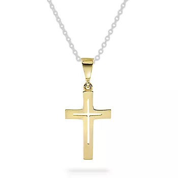 Pan Jewelry, Anheng i 585 gult gull med kors