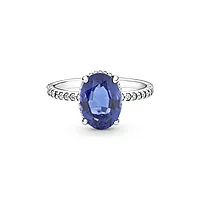 Bilde nummer 2 av Pandora, Ring i 925 sølv med blå krystall