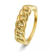 Pan Jewelry, Ring i 585 gult gull med flette
