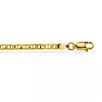 Pan Jewelry, Kjede i forgylt sølv, 45 cm