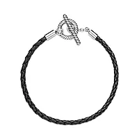 Bilde nummer 3 av Pandora, Armbånd sort skinn med 925 sølvlås