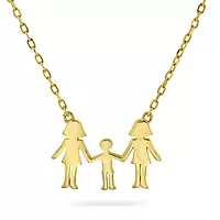 Pan Jewelry, Familiesmykke med mødre og en sønn, forgylt sølv