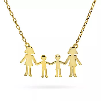 Pan Jewelry, Familiesmykke med mødre og to sønner i forgylt sølv