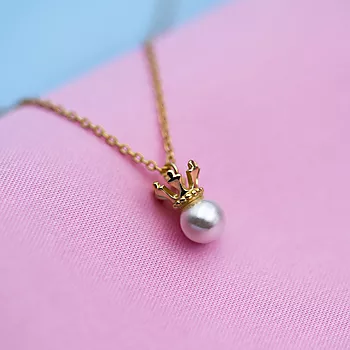 Bilde nummer 3 av Prins & Prinsesse, Smykke til barn i forgylt sølv med perle og krone