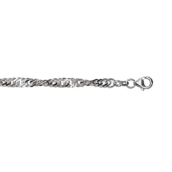 Bilde nummer 2 av Singapore armbånd i 925 sølv 4,6 mm, 19 cm