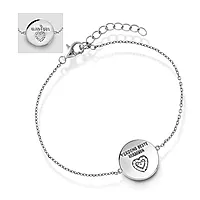 Pan Jewelry, “Verdens beste mamma” armbånd i 925 sølv med zirkonia