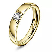 Pan Jewelry, Lady alliansering i 585 gult gull med diamanter 0,25 ct
