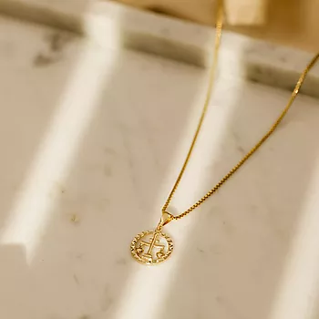Bilde nummer 3 av Pan Jewelry, Anheng i 585 gult gull horoskop Vekten