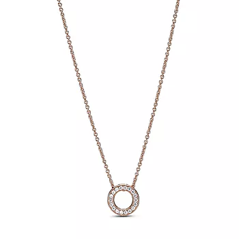 Pandora, Smykke i rosèforgylt 925 sølv og zirkoner