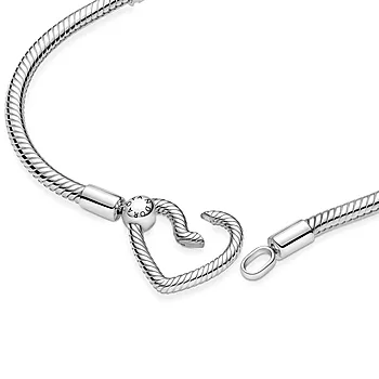 Bilde nummer 2 av Pandora, Armbånd i 925 sølv med hjertelås
