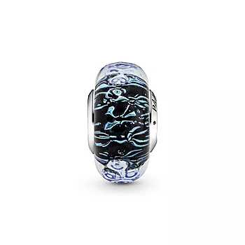 Pandora, Charms i 925 sølv med blått muranoglass