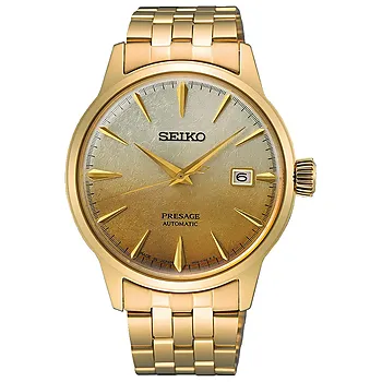 Seiko, Presage Automatic herreklokke med gullfarget stållenke