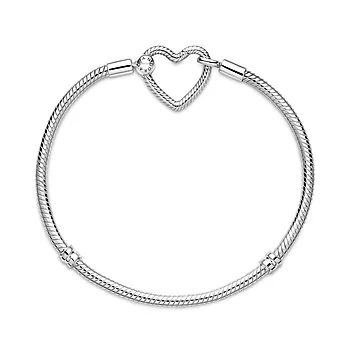 Bilde nummer 3 av Pandora, Armbånd i 925 sølv med hjertelås