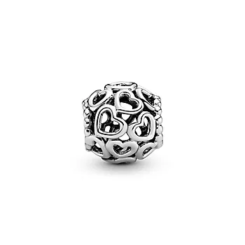 Pandora, Charms i 925 sølv med hjerter