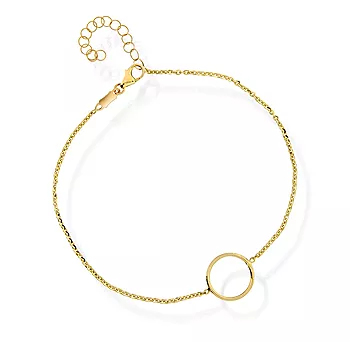 Pan Jewelry, Armbånd i 585 gult gull med sirkel