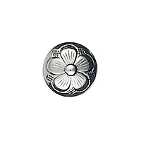 Sylvsmidja, Knapp i 830 oksidet sølv med blomstermotiv