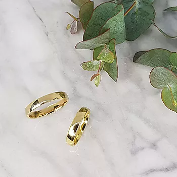 Bilde nummer 3 av Maud & Sverre giftering i 375 gult gull | 4 mm bredde