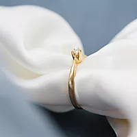 Bilde nummer 8 av Pan Jewelry, Isabella enstens ring i 585 gult gull 0,05 ct WSI