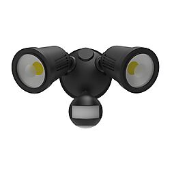 SAL Stargem IV LED Spot Light & PIR Sensor 2x12W 3-4-57K IP54 Black