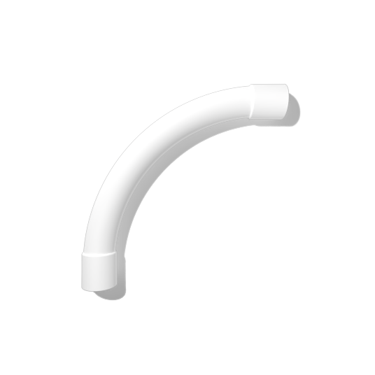 Aussie Duct Conduit Bend 20mm x 90° 100mm Radius NBN White | Middy's ...