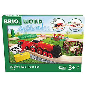 Tog sett Brio Mighty Red