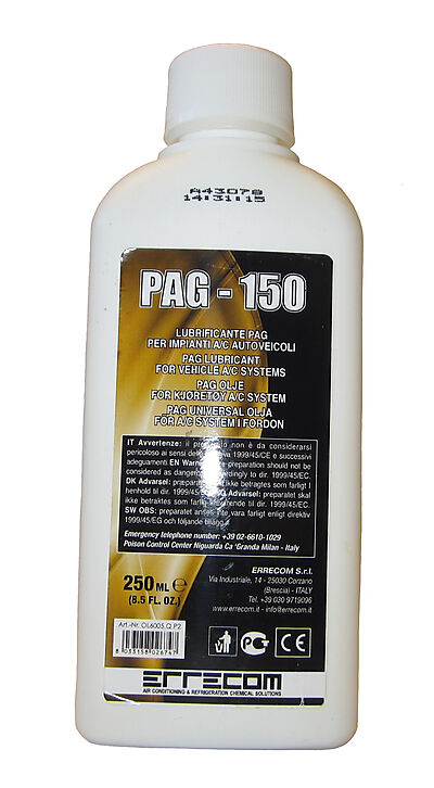 Premium PAG olje viskositet 150 - 250ml
