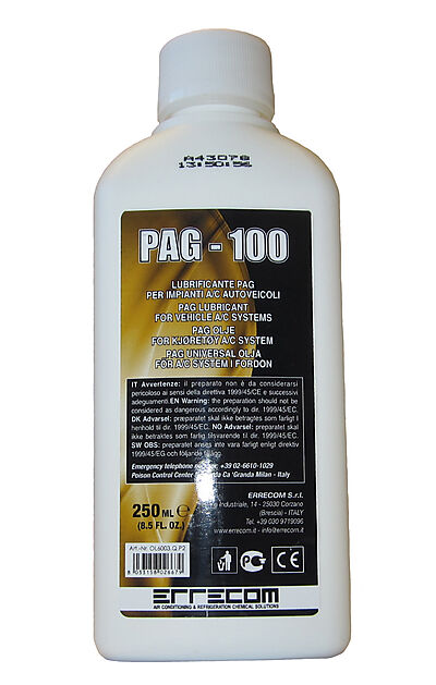 Premium PAG olje viskositet 100 - 250ml
