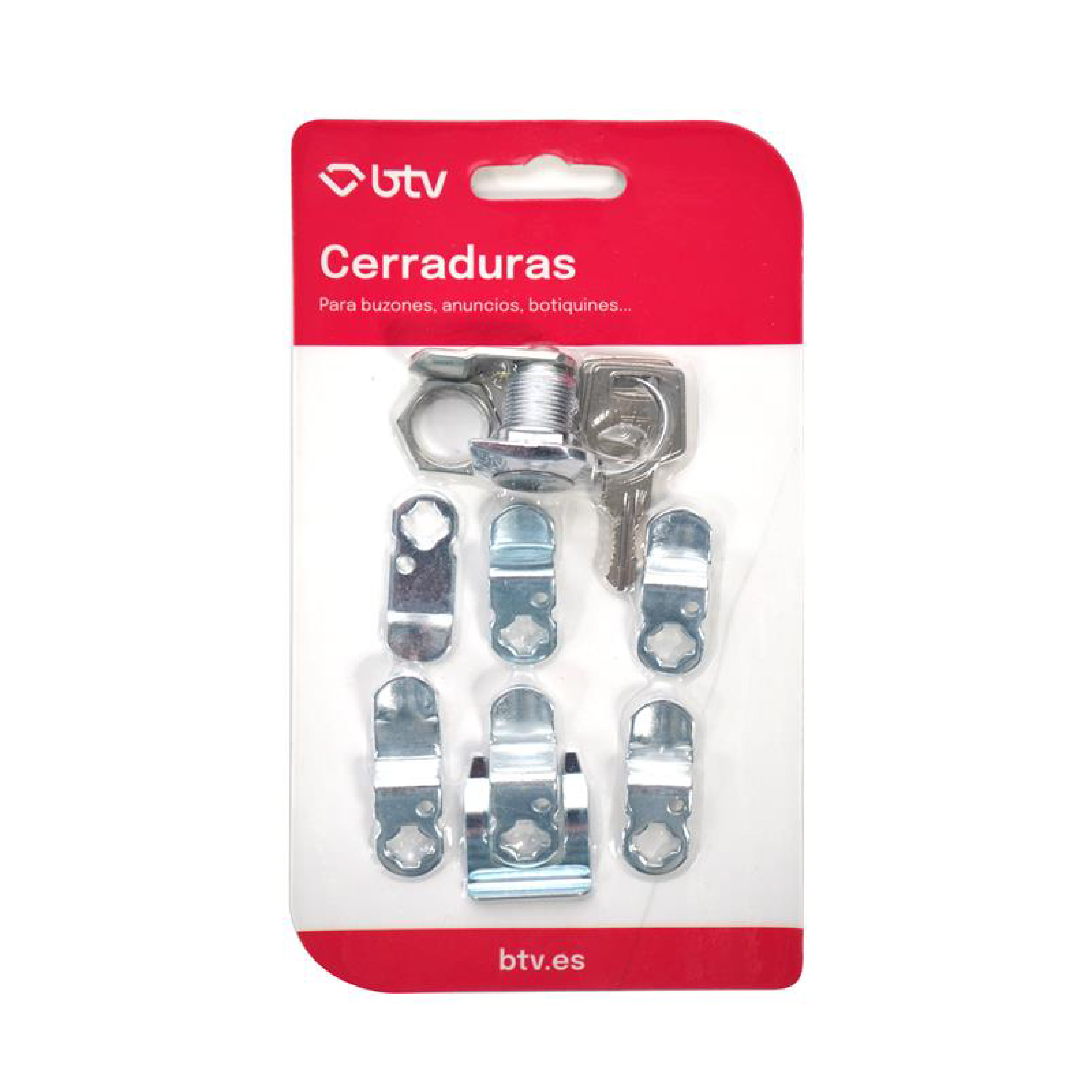 KIT CERRADURA CUADRADA CROMO