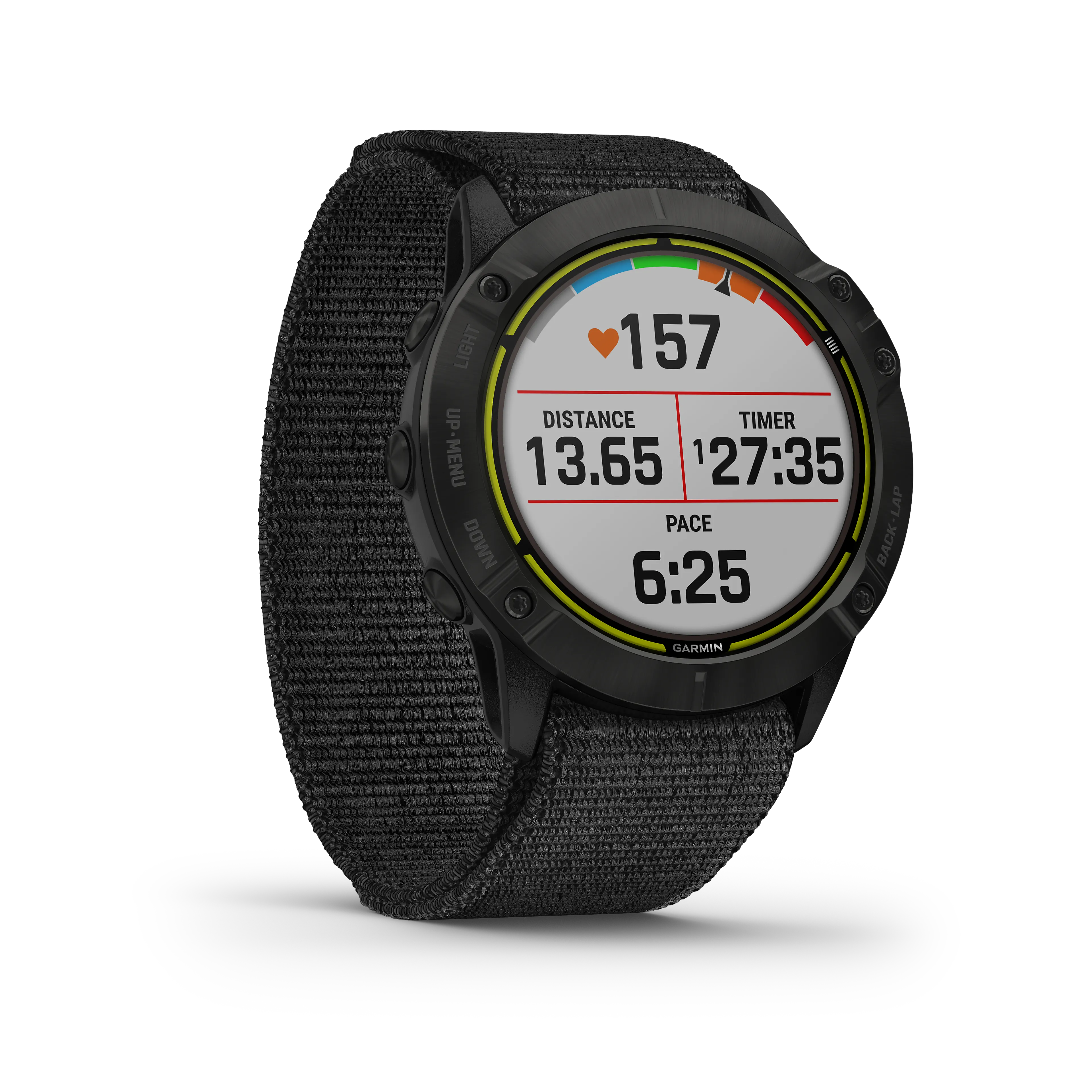 Enduro HR pulsklokke, Black DLC w/Nylon Band