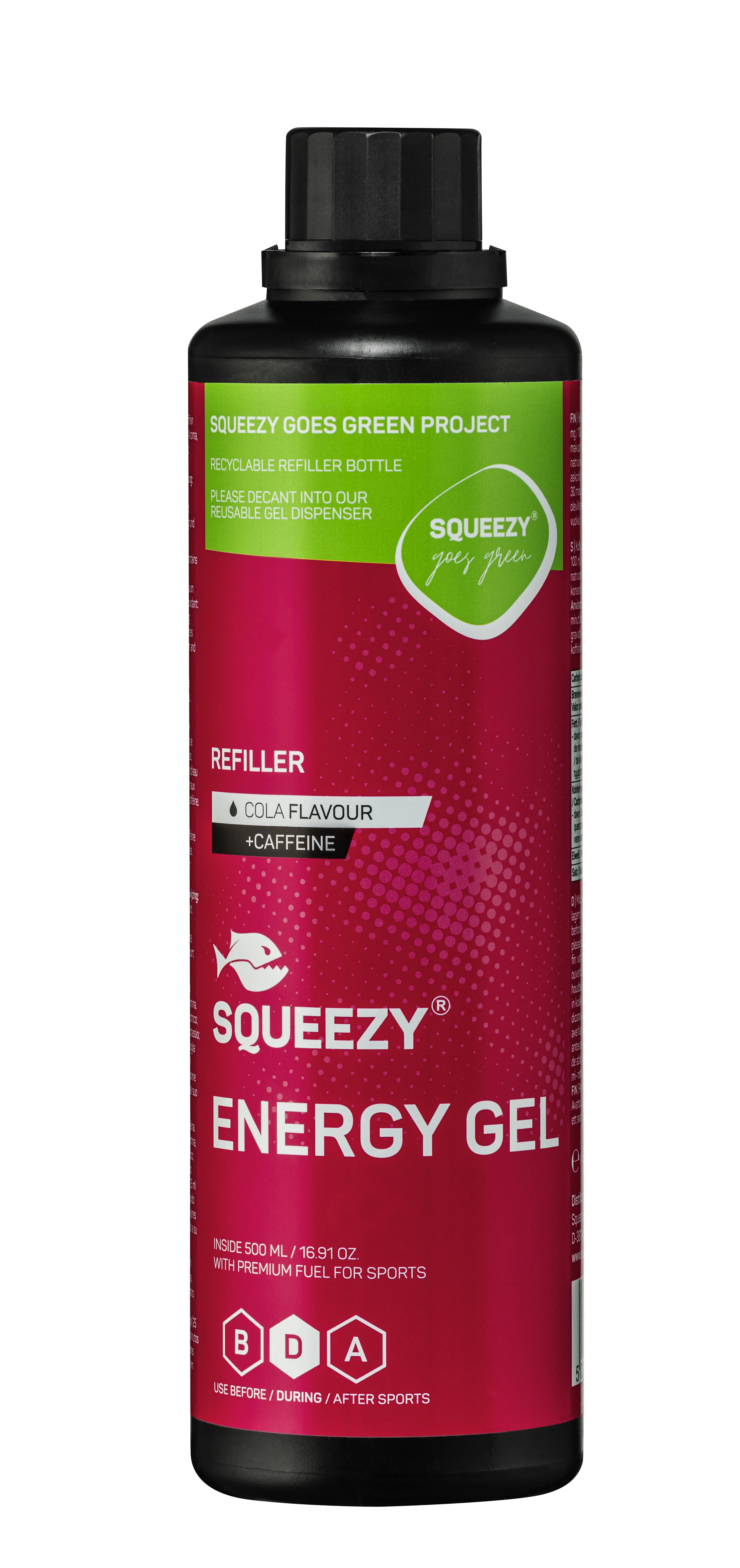 Super Energy Gel Refiller Cola + koffein 500ml