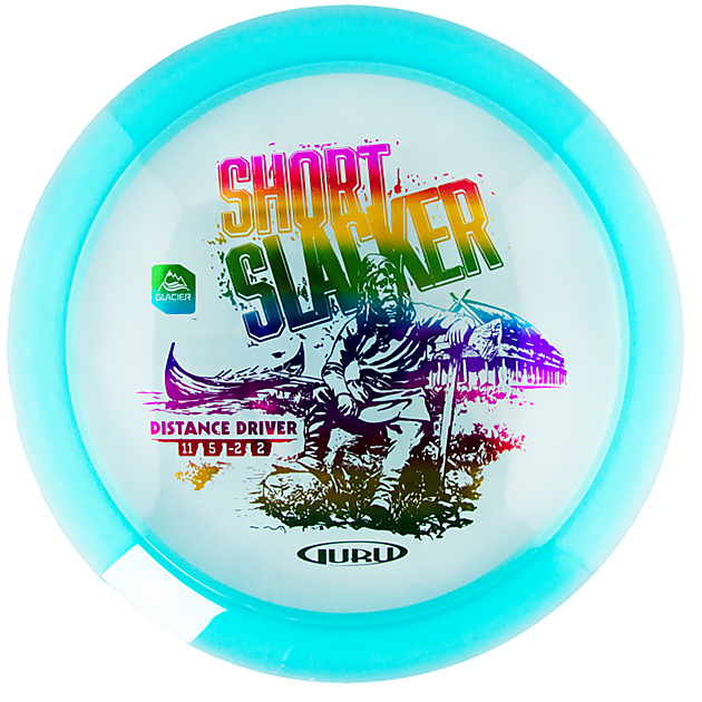 Glacier Line Driver Short Slacker, 170-175g, driver frisbeegolf blue