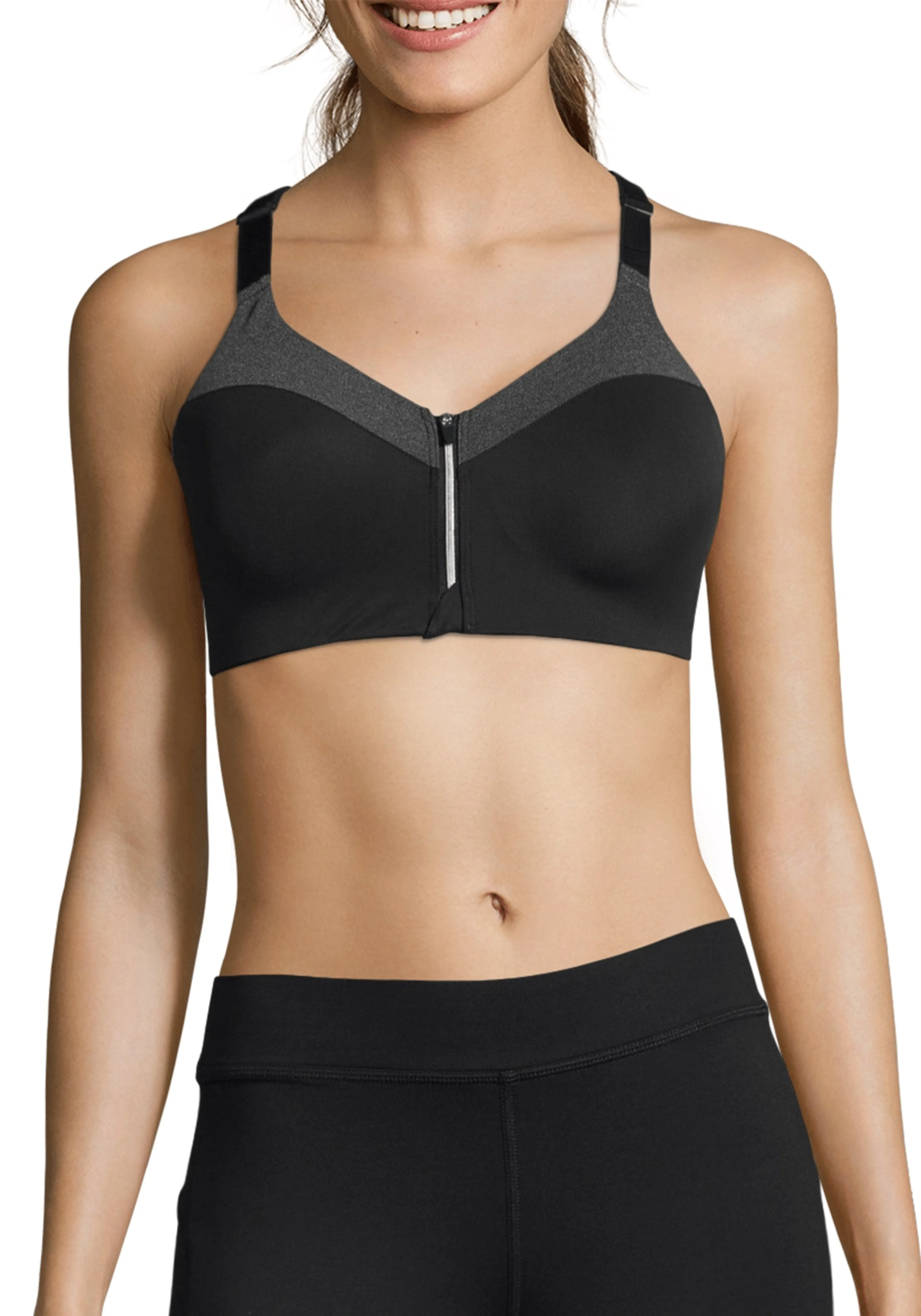 Front Zip Sports Bra