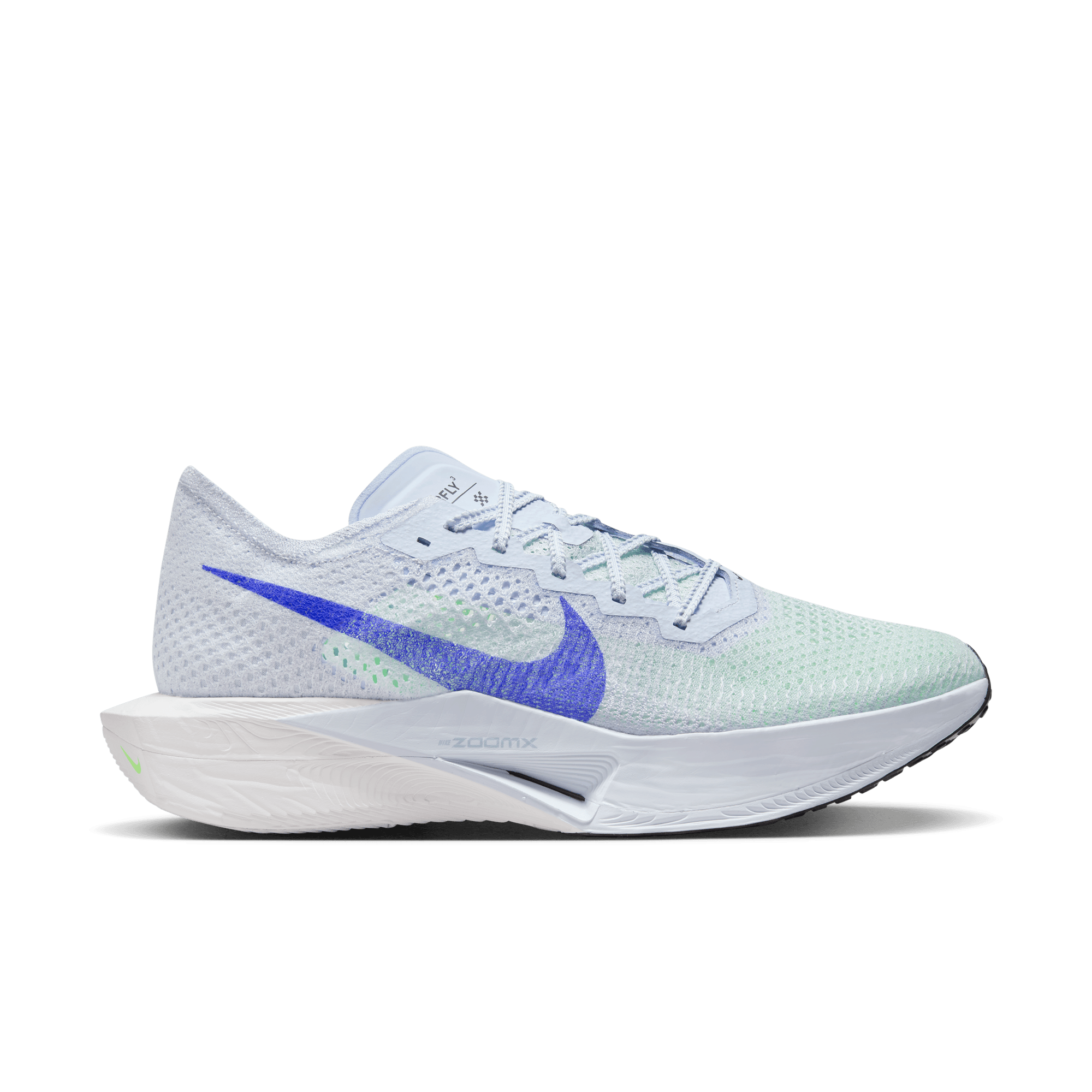 NIKE ZoomX Vaporfly Next% 3 WHITE/DK SMOKE GREY-PARTICLE GREY 