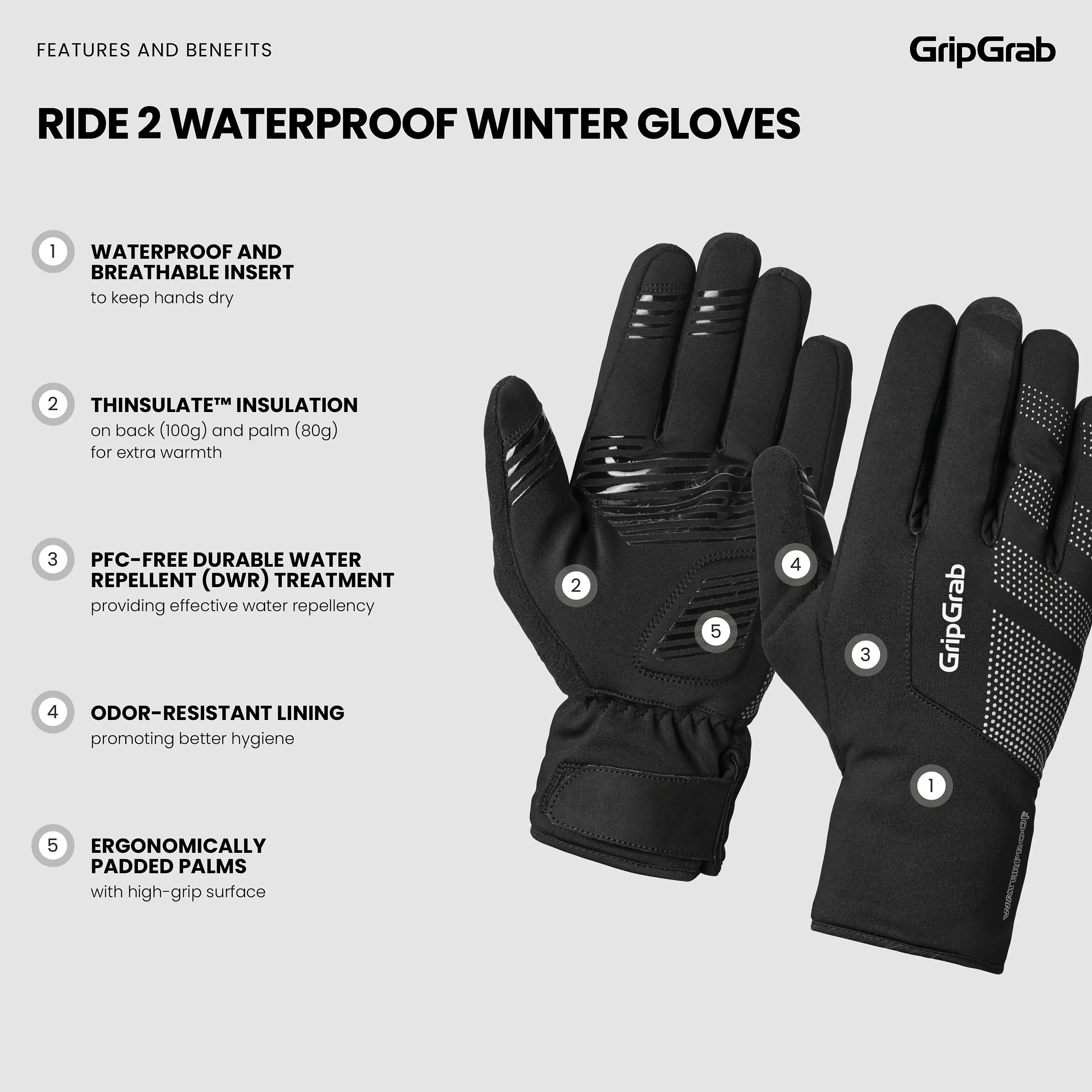 Ride II Waterproof Winter Gloves