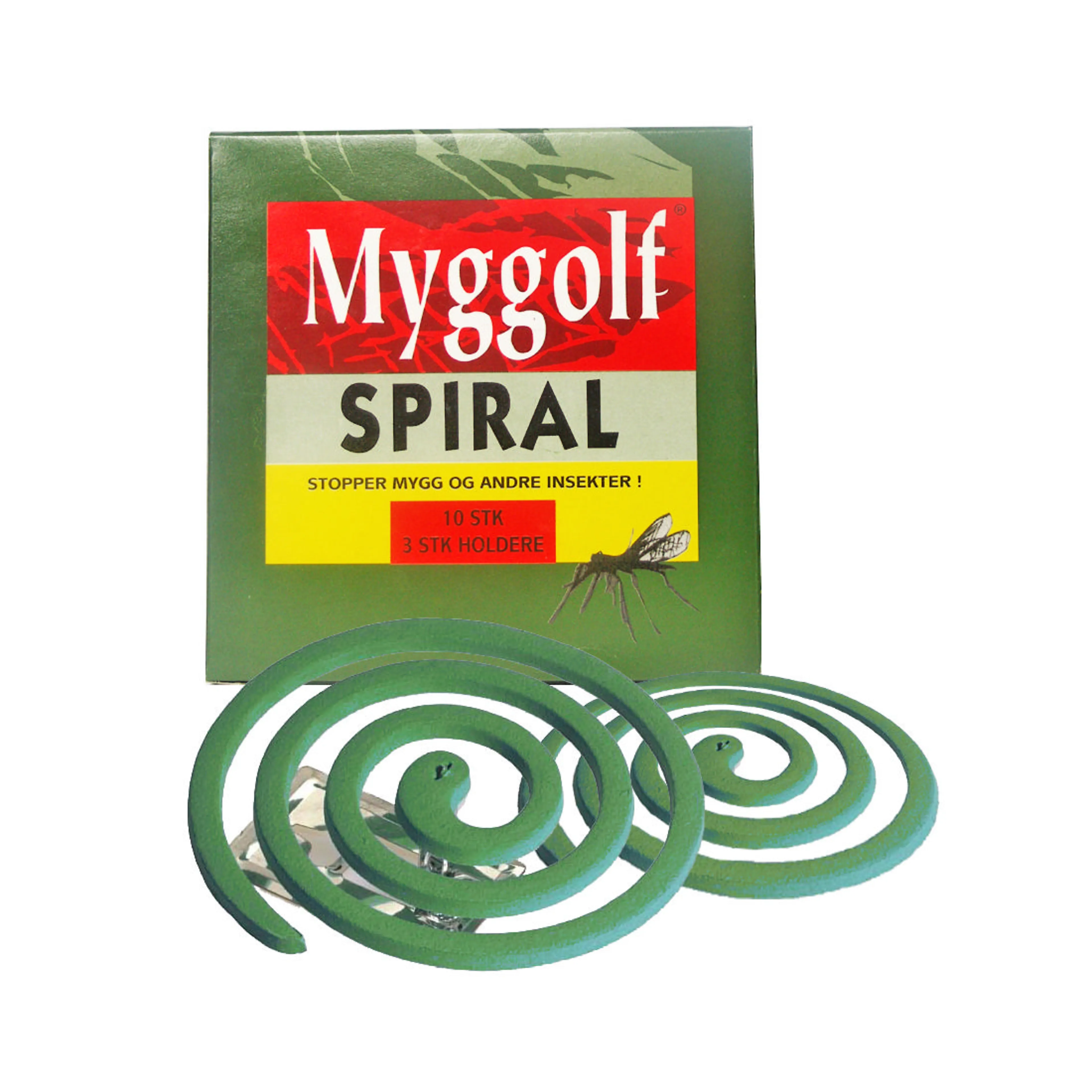 Myggolf myggspiral 10-pk