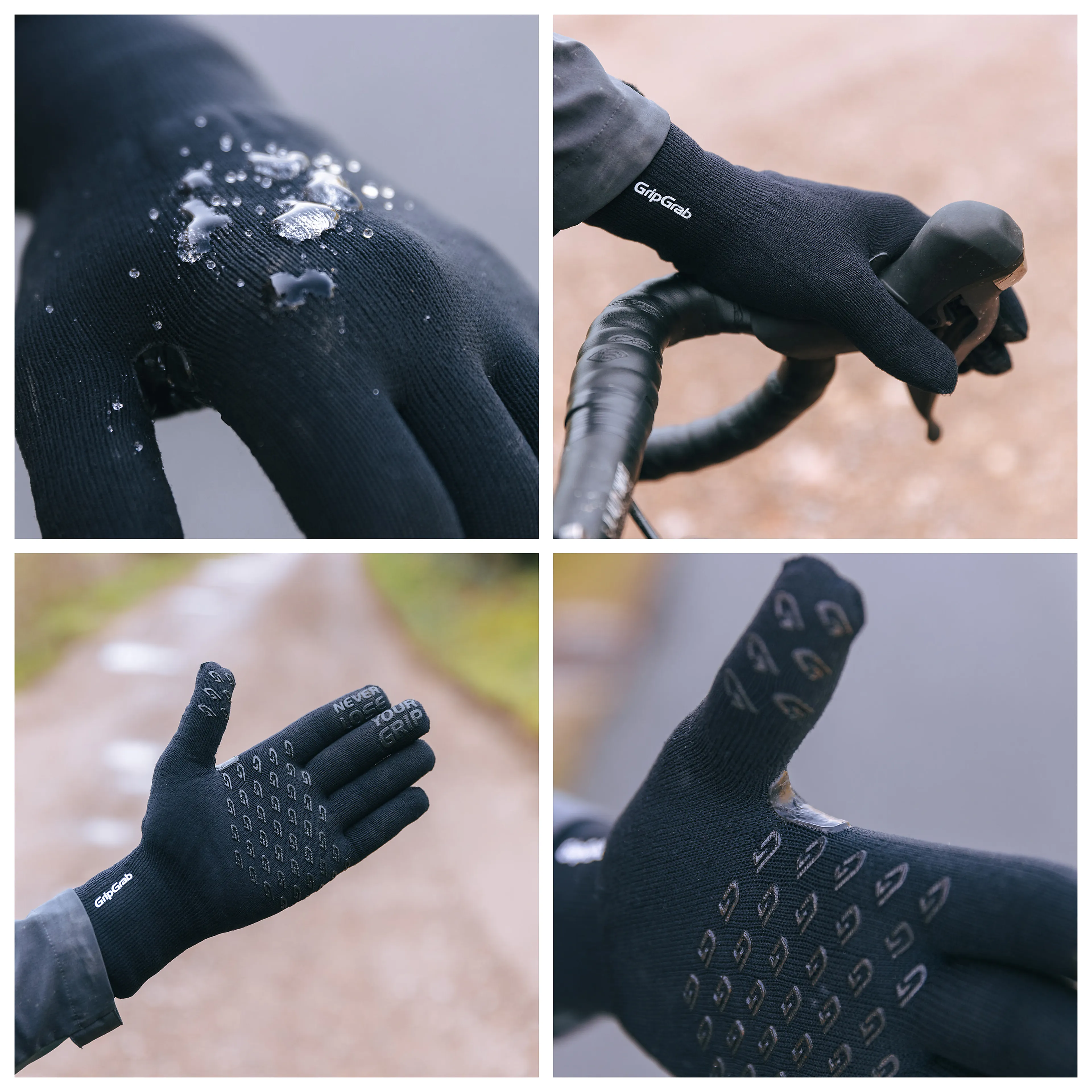 Sykkelhanske Waterproof Knitted Thermal Glove