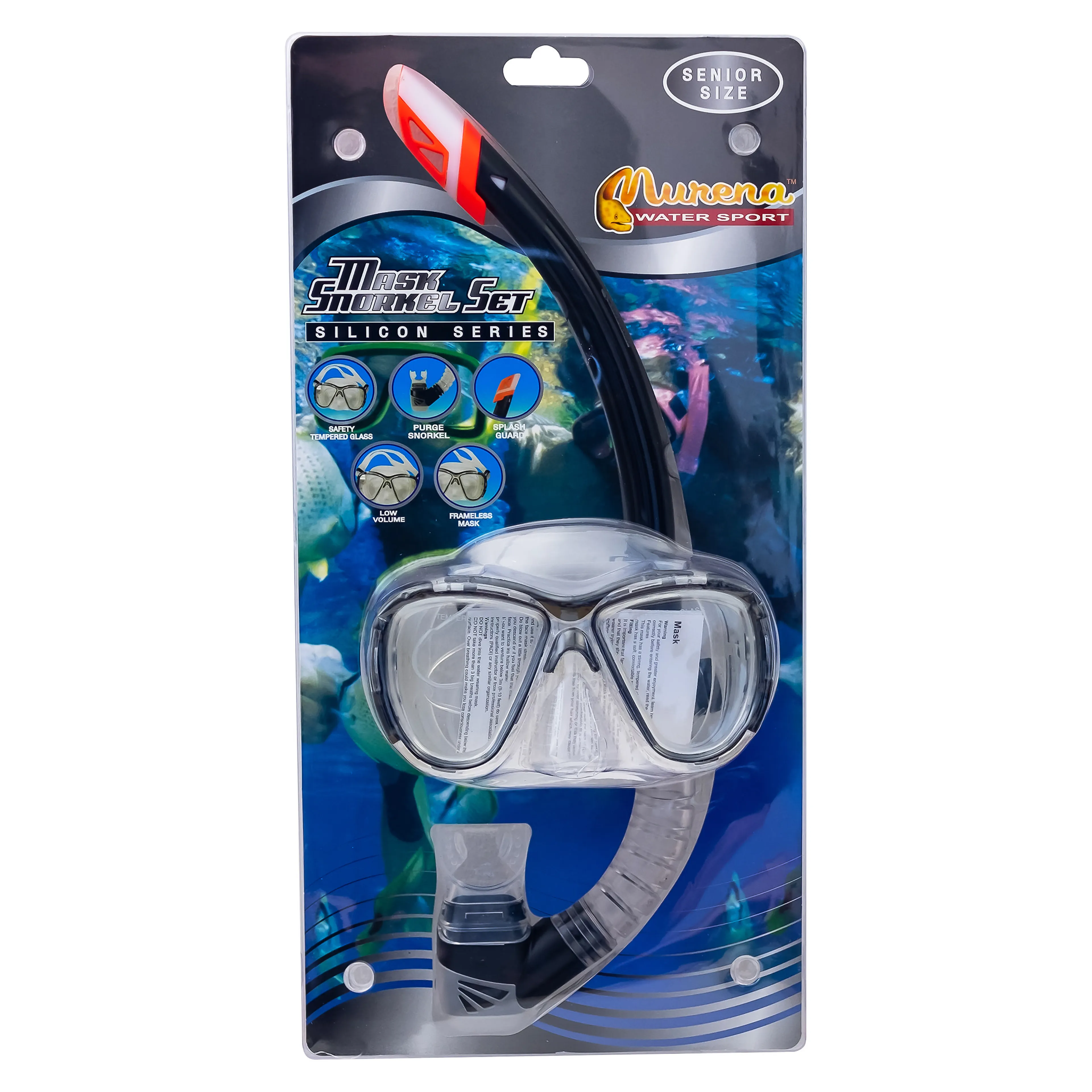 Maske Snorkel sett Senior