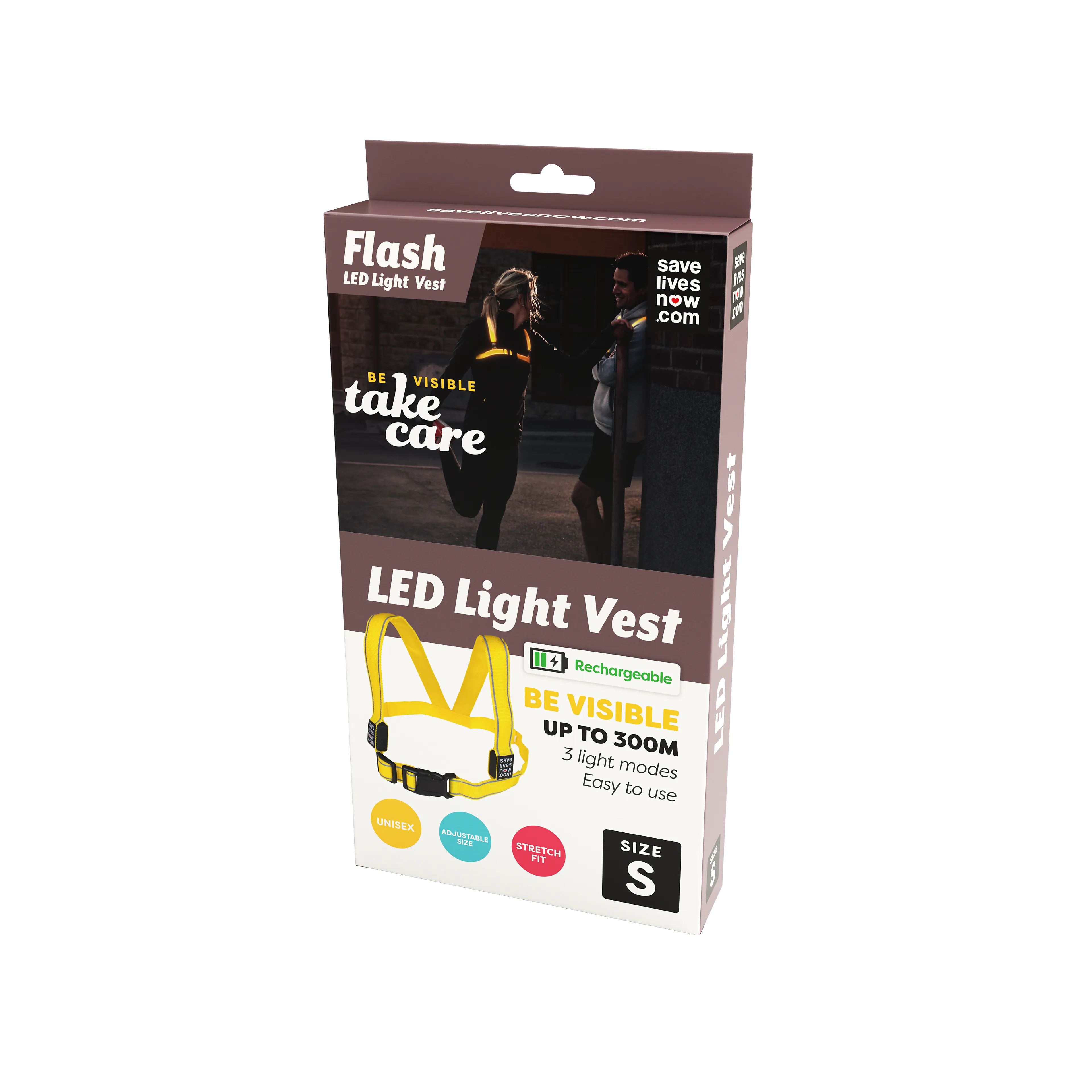 Flash LED Light Vest Rechargeable