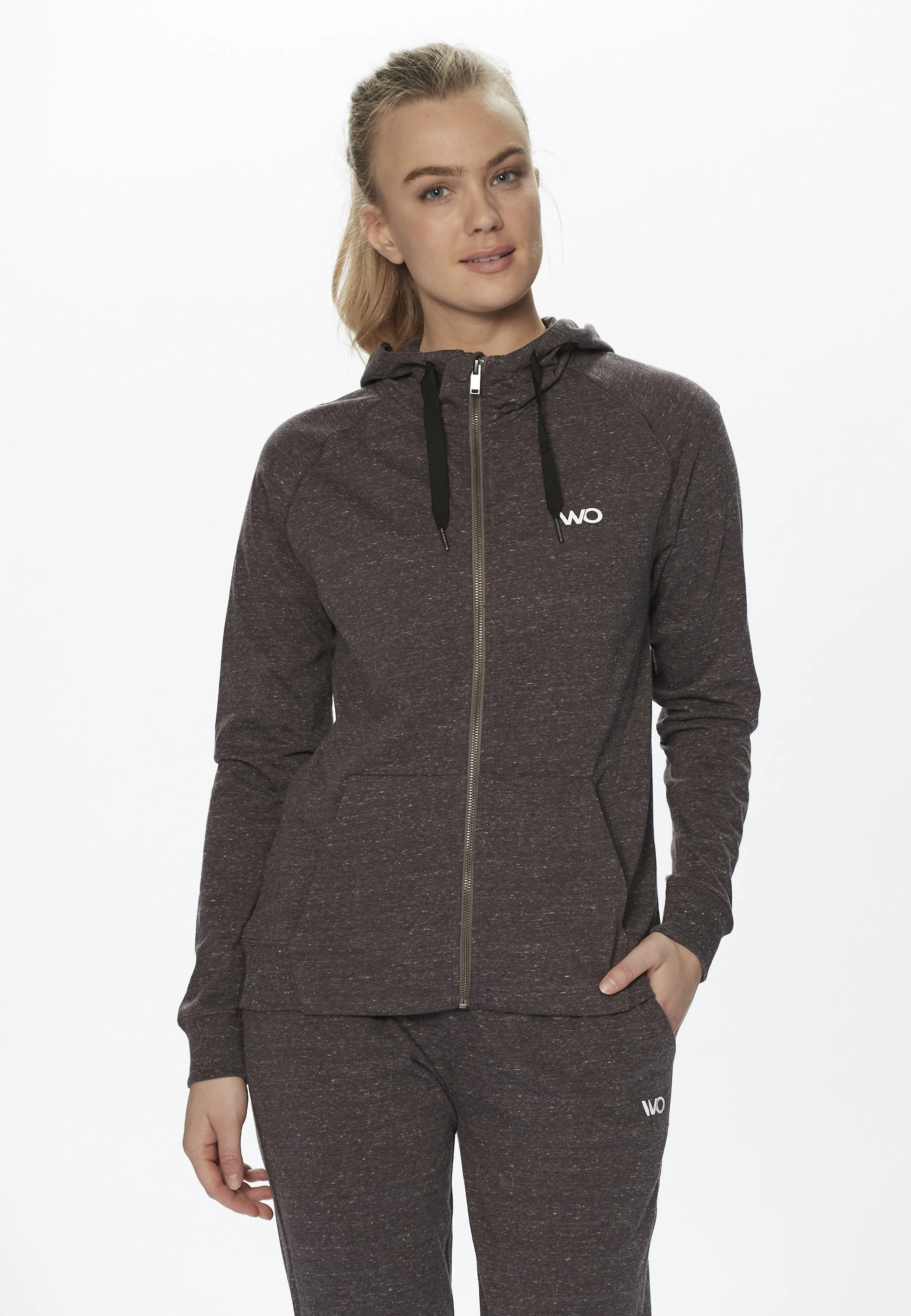 Tawny W Melange Sweat Hoody