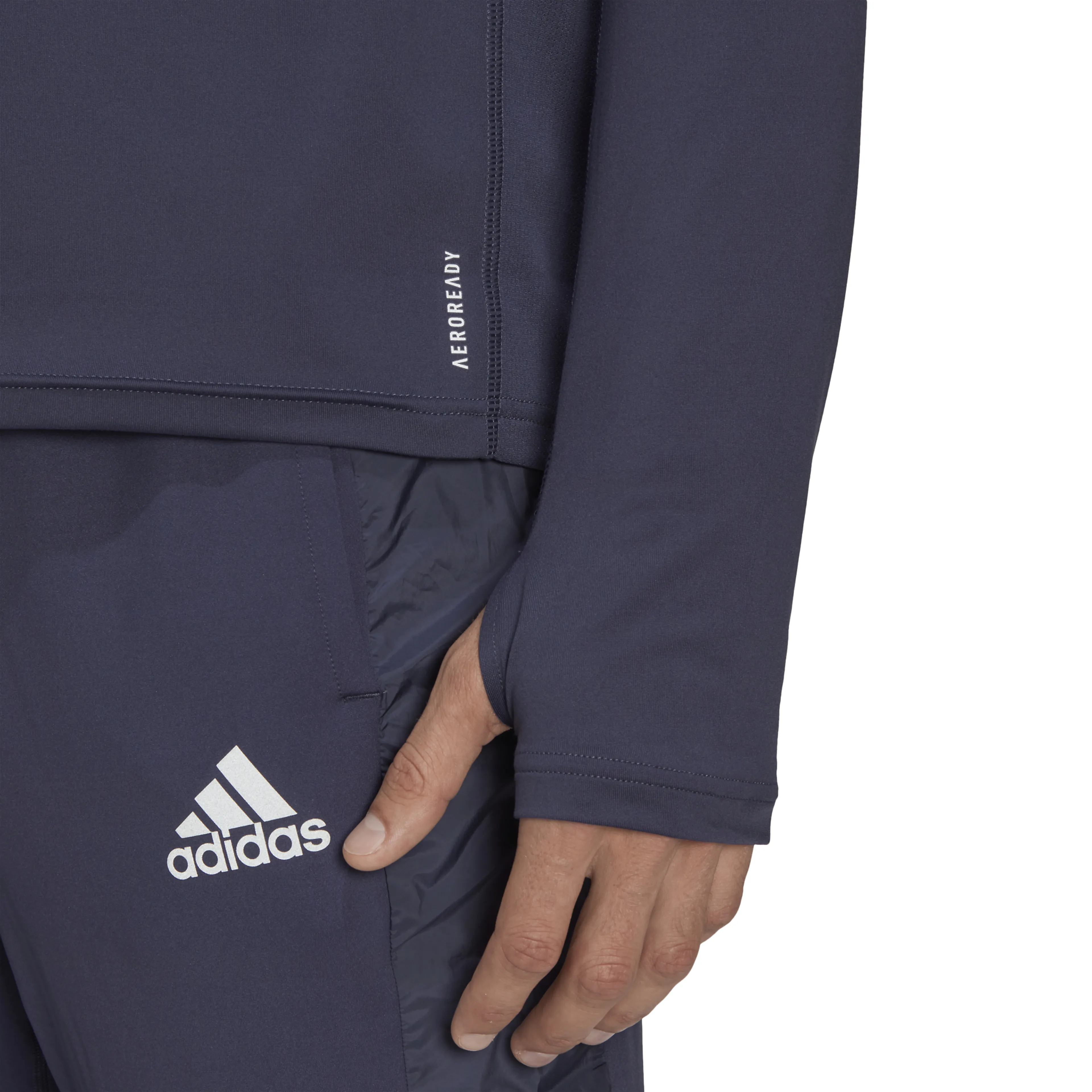 adidas Own The Run 1/2 Zip Long Sleeve T-skjorte