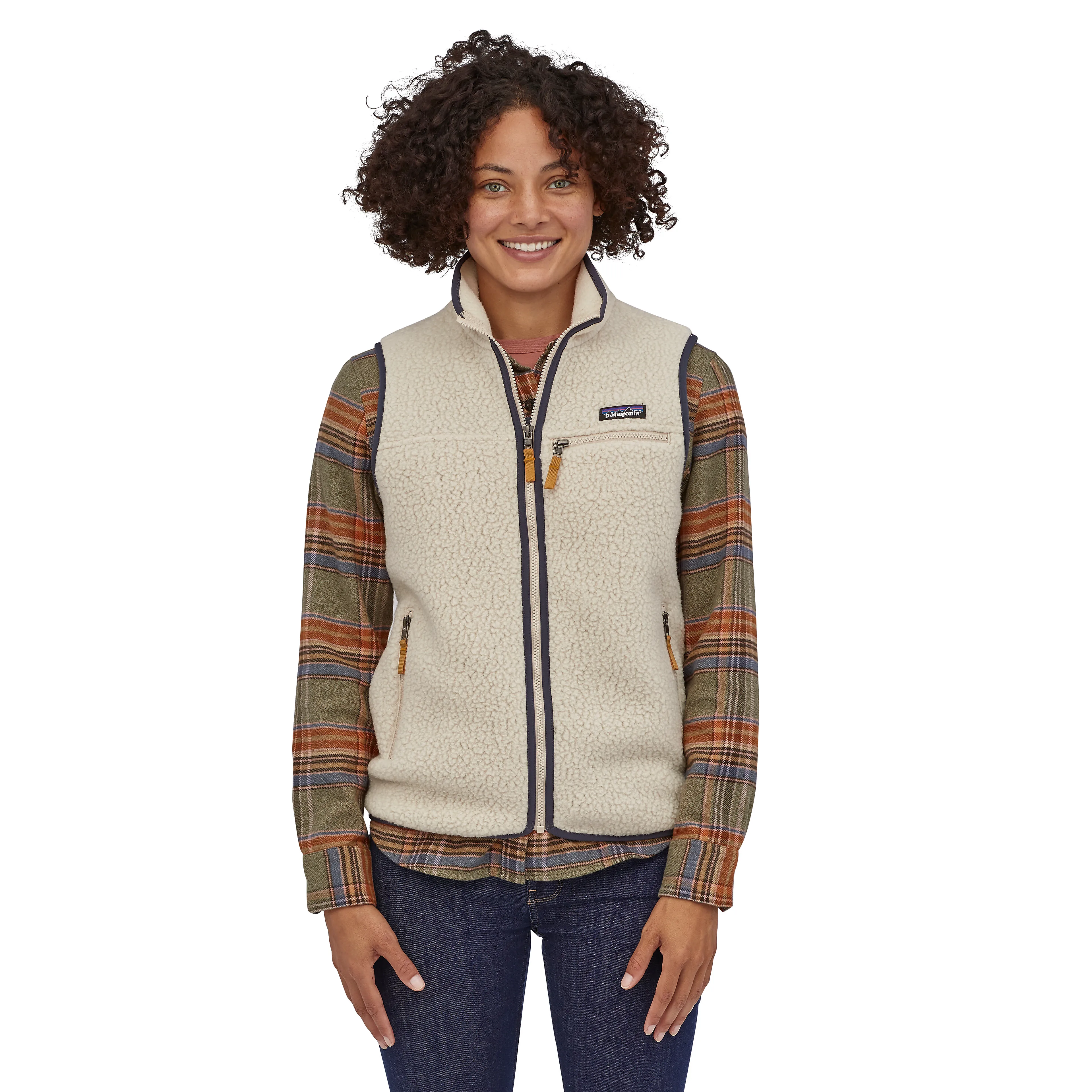 Retro Fleece Vest Dame