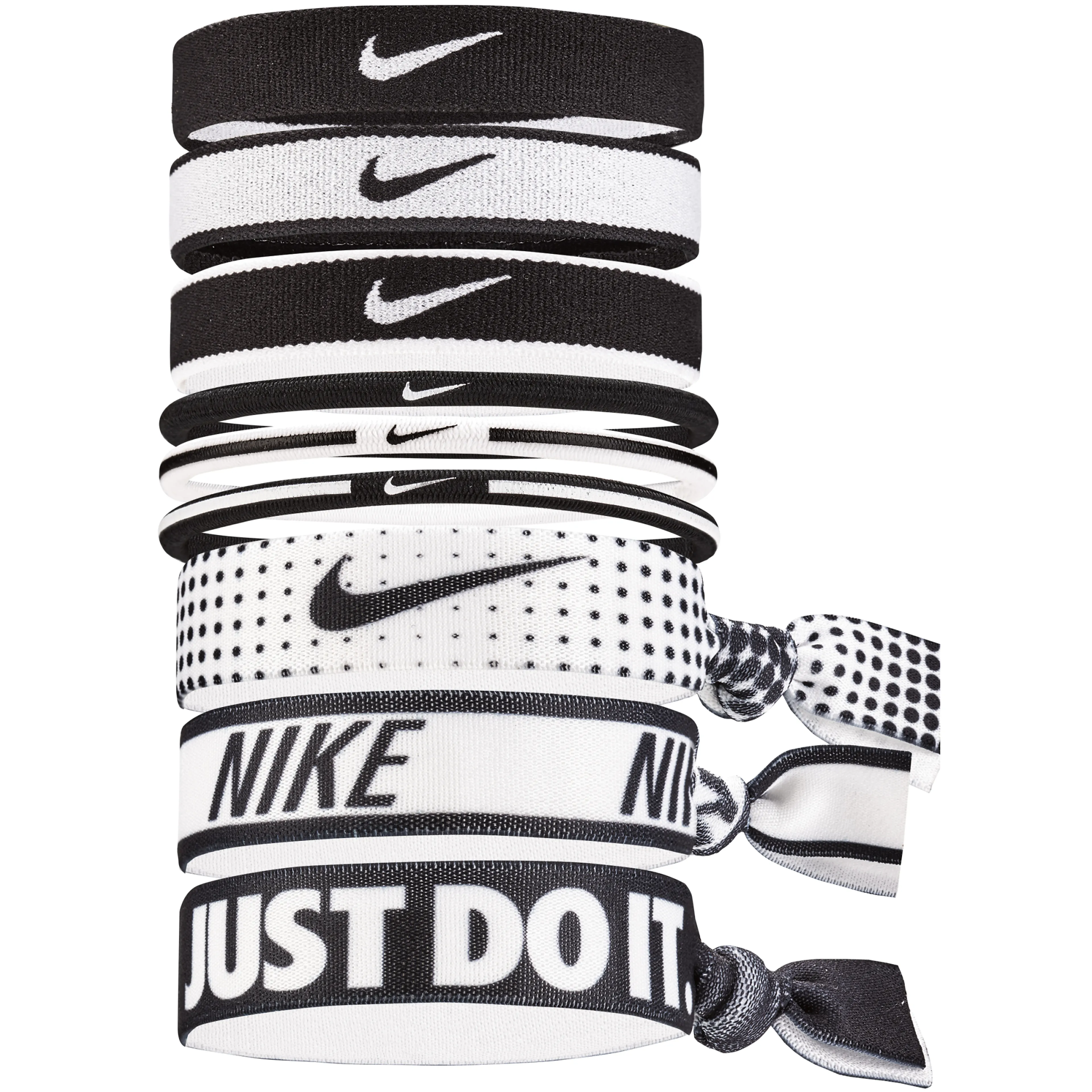 NIKE MIXED PONYTAIL HOLDER 9PK (HESTEHALE)