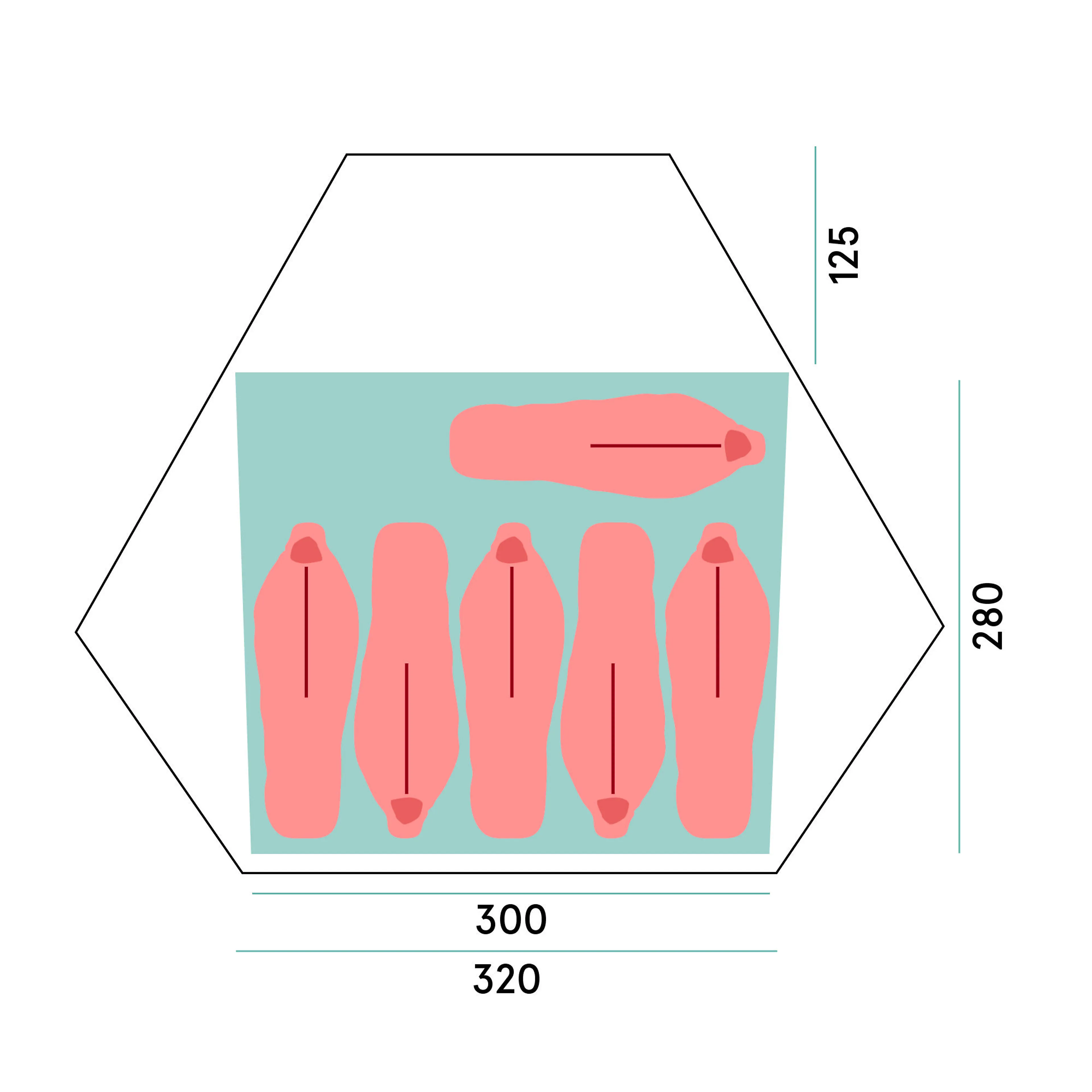 Wiglo® LT 6-Pers Tent