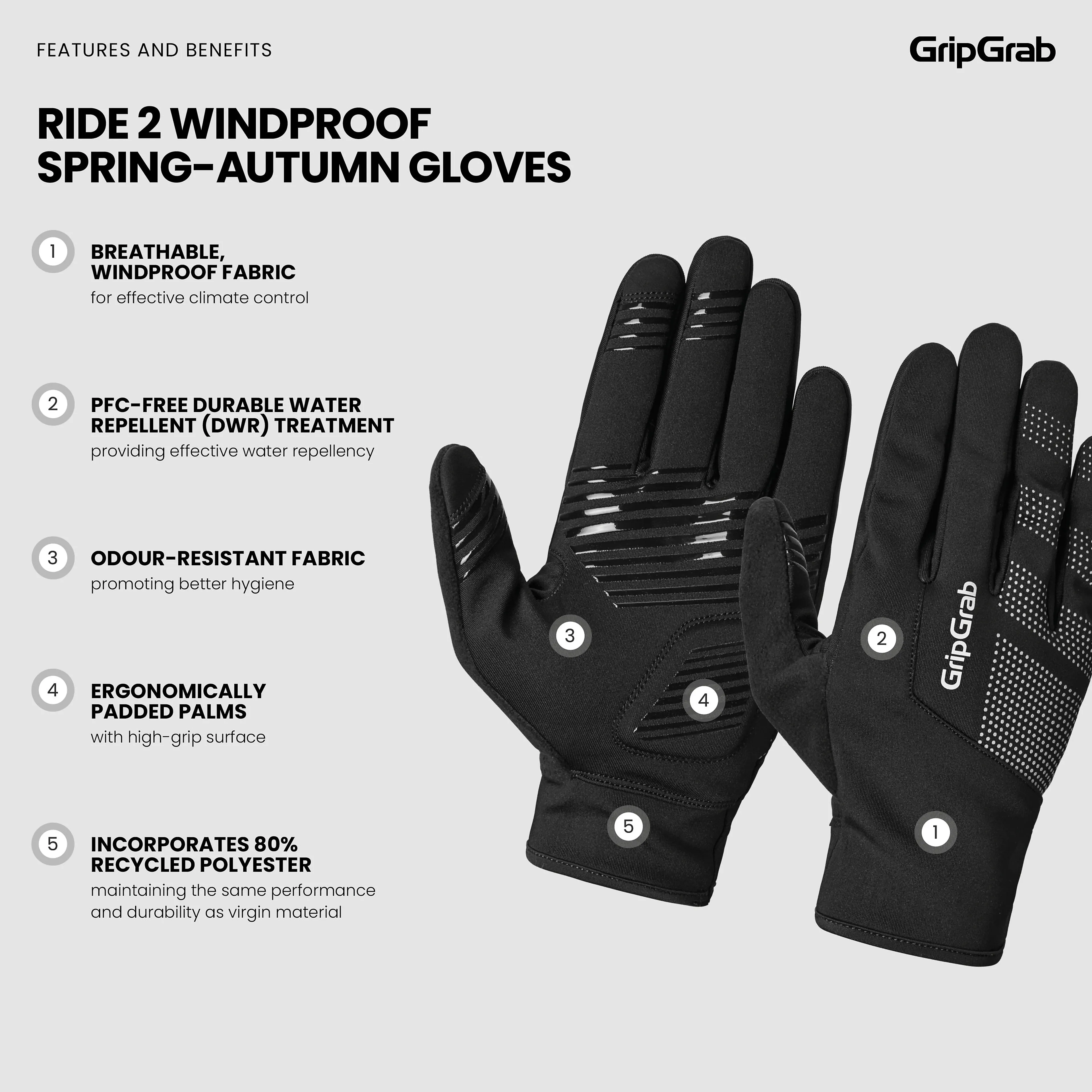 Ride II Windproof Spring-Autumn Gloves