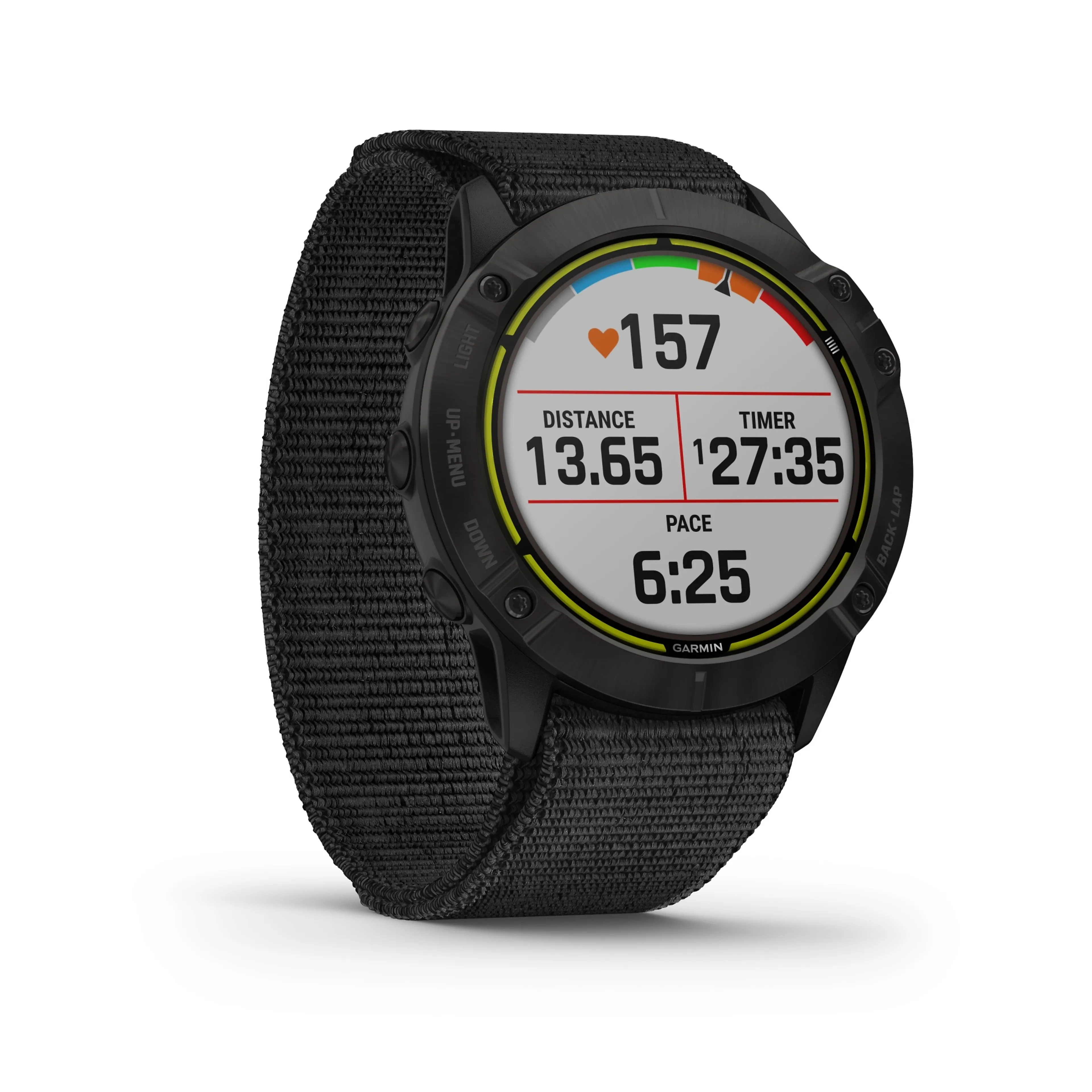 Enduro HR pulsklokke, Black DLC w/Nylon Band