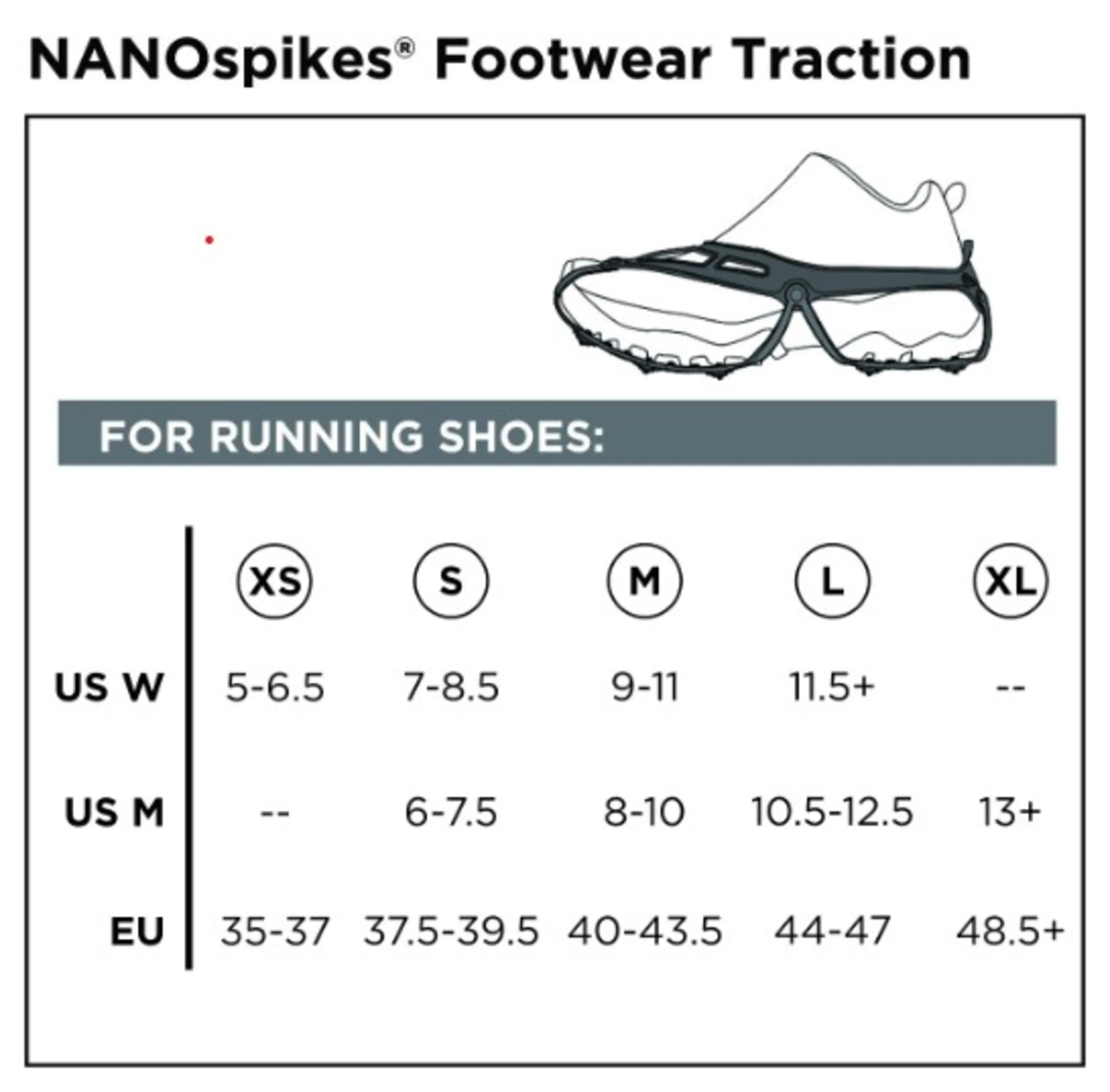 NANOspikes Footwear Traction v2, XS