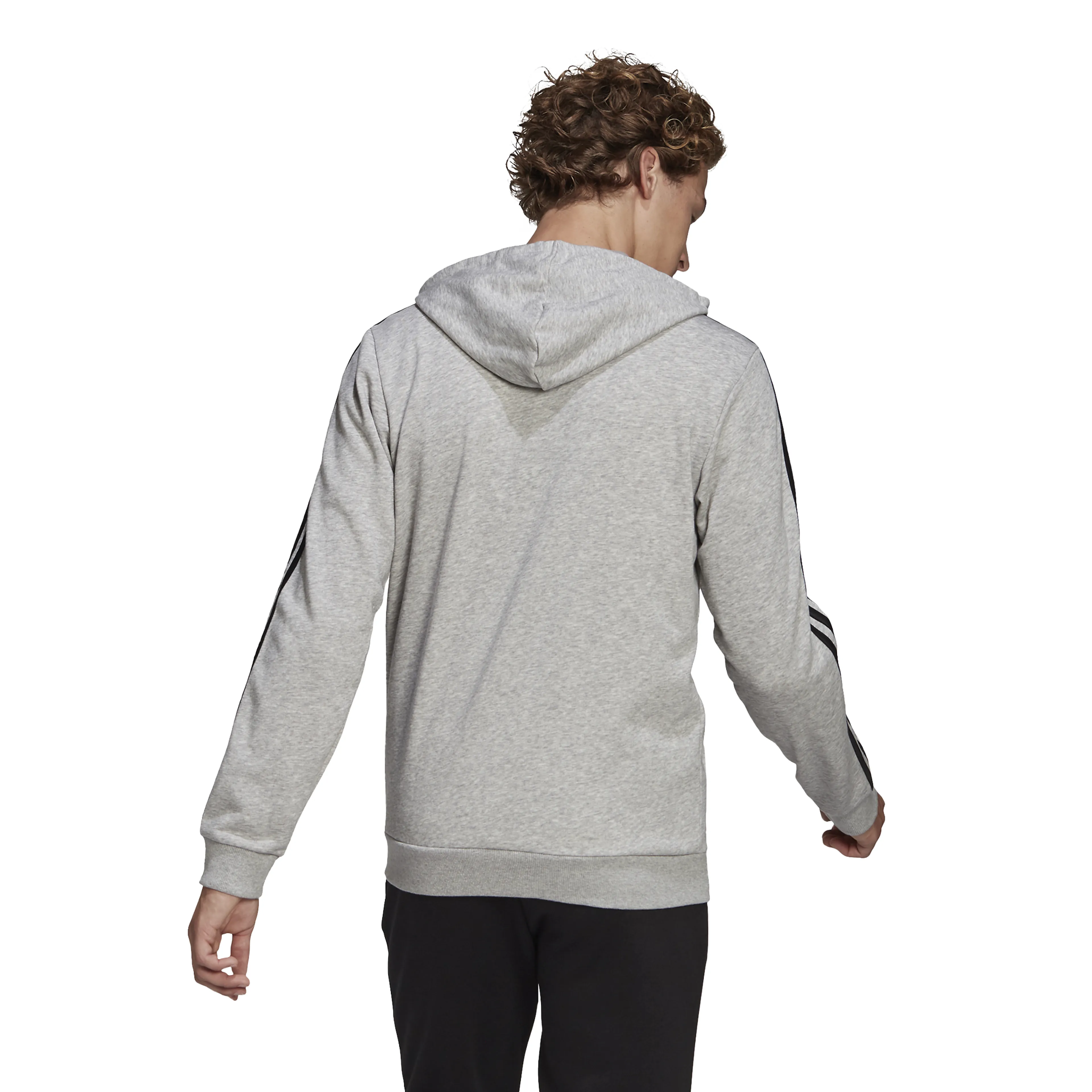 Essentials French Terry 3-Stripes Full-Zip Hettegenser